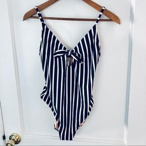 Striped J. Crew One-Piece